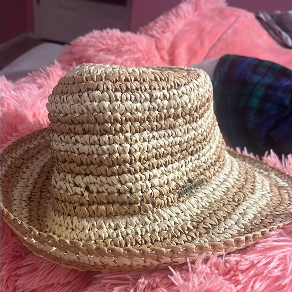 Striped Straw Sun Hat